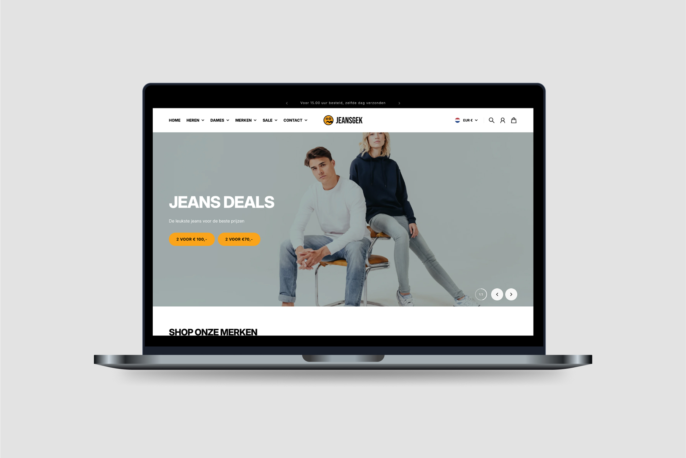 mockup jeansgek website